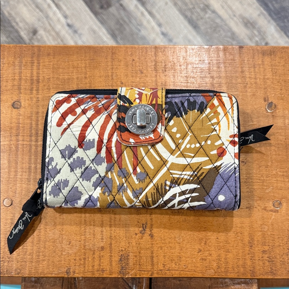 Vera Bradley Alpine Floral Turn-lock Quilted Wallet